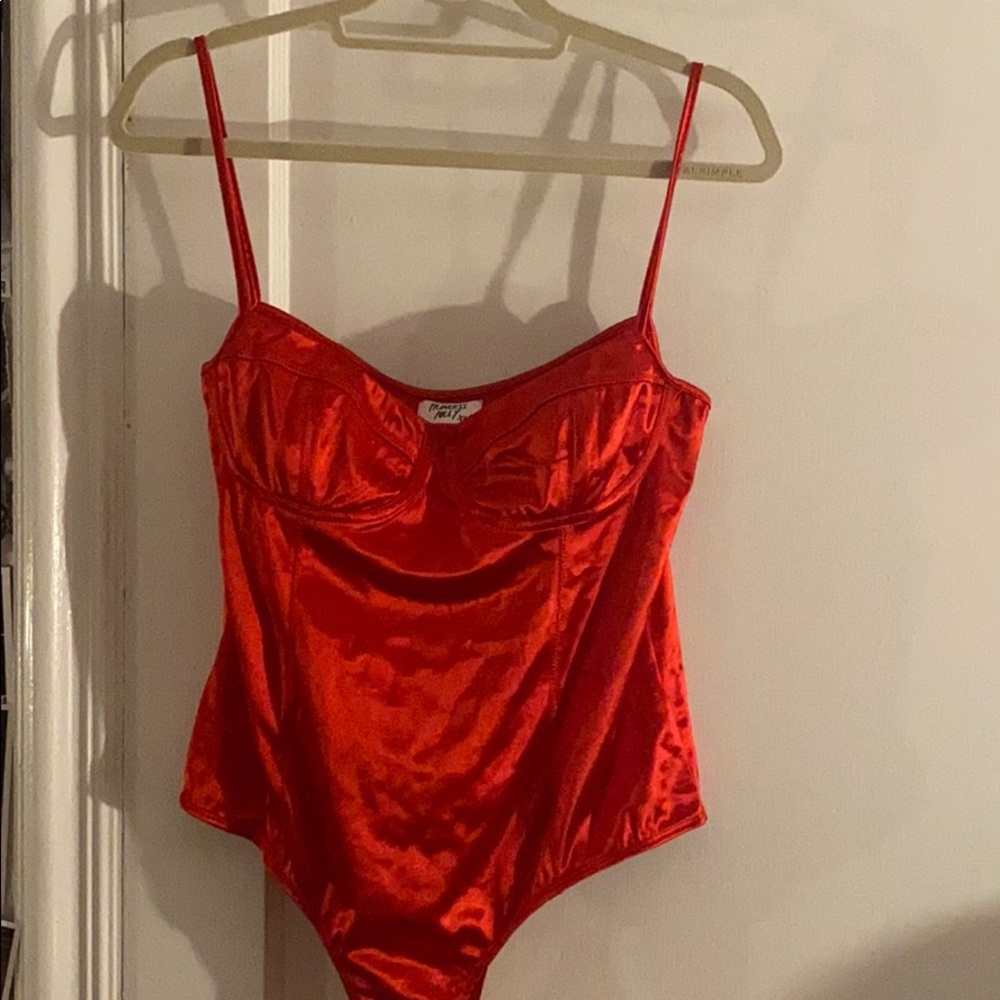 Red bodysuit